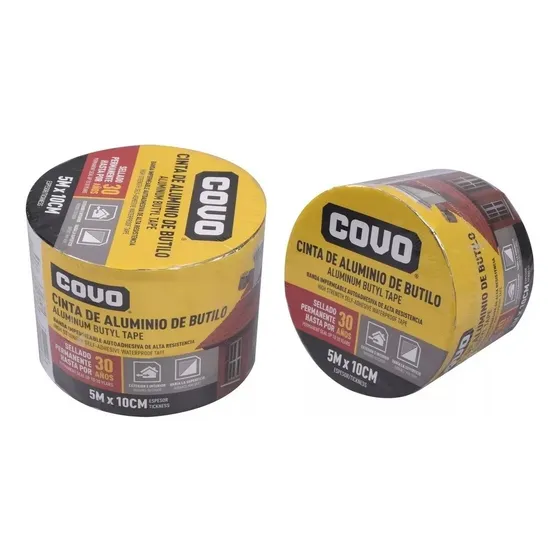 Cinta De Aluminio Impermeabilizante De Butilo 5mts Covo