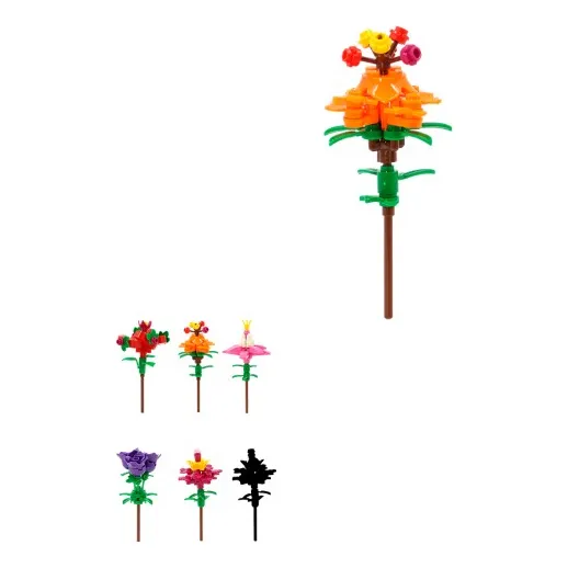 Blind Box Bloque De Construcción Flores Bmart