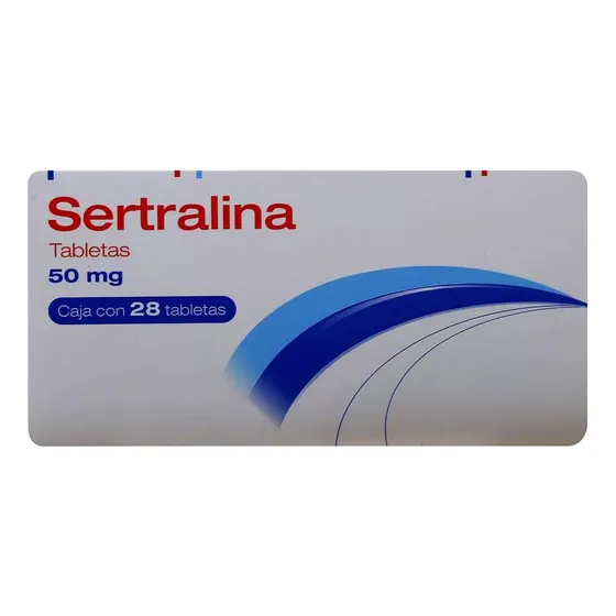 Sertralina psicofarma Sertralina tabletas 50 mg, 28 tabletas