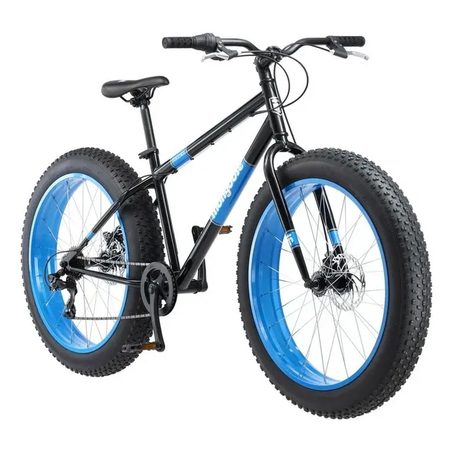 Bicicleta Mongoose Dolomite 26 Fat Tire Bike, 7 Velocidades Celeste 26 "