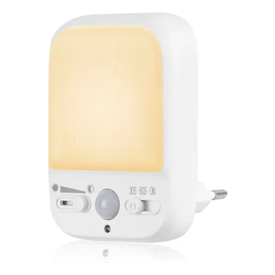 Luz Noturna Sensor Presença Só Acende No Escuro Led Top