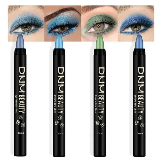Set De Lápices En Barra Para Sombra De Ojos Evoct, Azul Crem