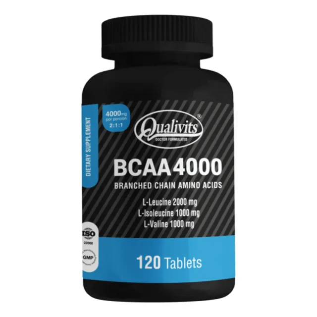 Bcaa 4000 X 120 Comprimidos Botella Qualivits