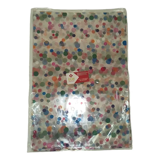 Saco Plástico Transparente Estampado 25x37cm (100 Unidades)