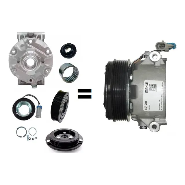 Kit Compressor Delphi Cvc /vw Fox/polo/gol G5 6pk