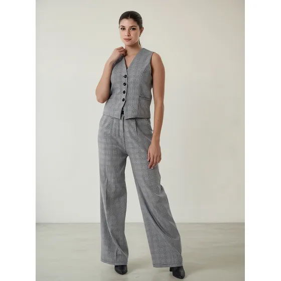 Palazzo Sastrero Mujer Mochi Gales Con Lycra