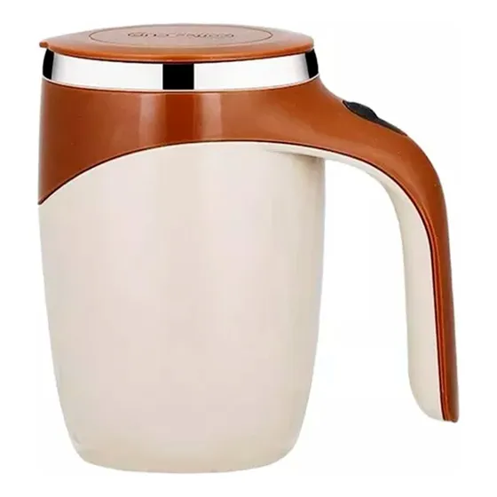 Taza Térmica Batidora Automática Magnetica Café Té A Pila
