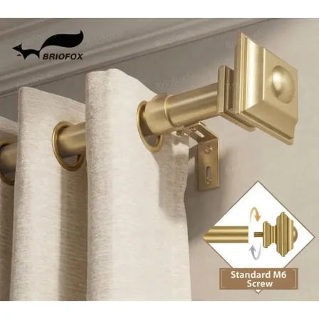 Kit Varão Cortina De 0.8 A 2.35m Suporte Para Cortina Varão Ajustável Extensível Kit Varão P/ Cortina Simples Sala Cor Prateado Cortina Completo Kit Completo De Varão F Dourado
