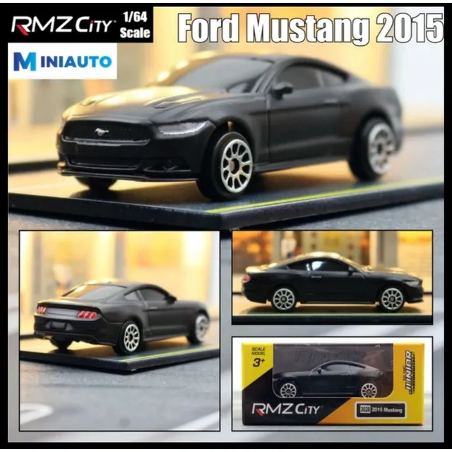 Carritos Juguete Rmz City  1/64 Negros Chevrolet Toyota Ford