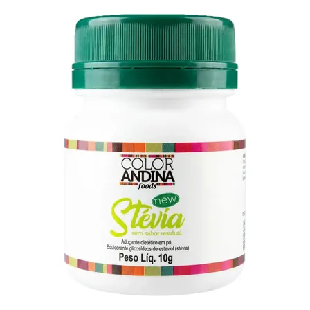 Adoçante de Stévia Com Taumatina Color Andina Food 10g Nova Fórmula
