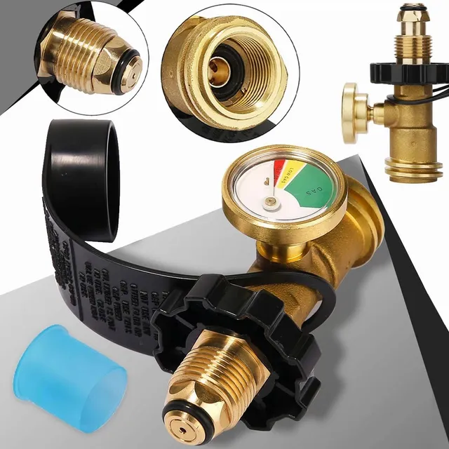 Manómetro Medidor Regulador Adaptador Para Tanque De Gas Lp JM2020