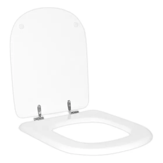 Asiento De Inodoro Apto Br D'accord Hjes Metal Color Blanco