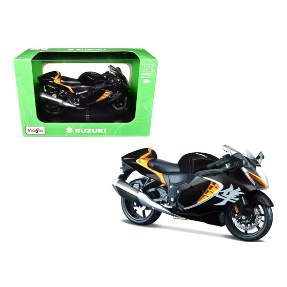 Moto 1/12 Suzuki Hayabusa 2022 Maisto Nuevo Original Negro