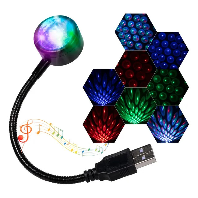 Luces De Techo Para Automóvil Marca Usb Modelo Proyector Est Tipo De Conector Varios Colores Color De La Luz