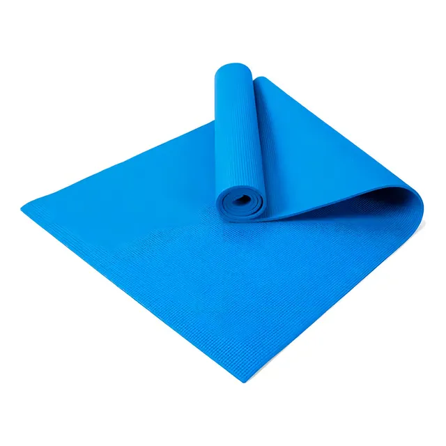 Colchoneta Mat de yoga DeporAr Pilates Fitness Enrollable Gym 6 Mm Color Azul