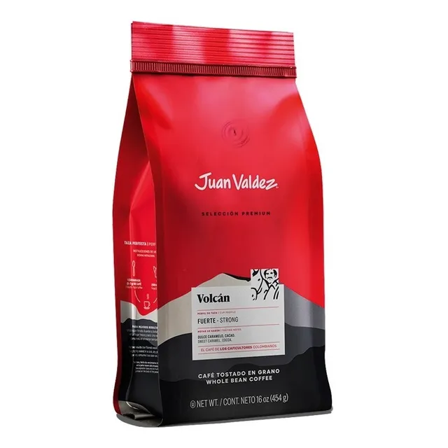 Cafe En Granos Juan Valdez Volcan 454g Original Colombia