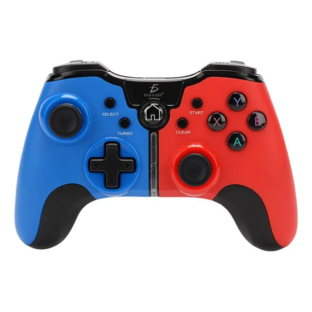 Control Gamer Inalámbrico Bluetooth Para Ps Xbox Pc Celular Color Azul/Rojo Ele-Gate