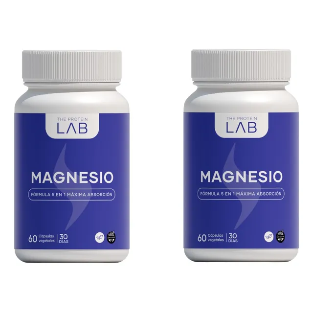 Magnesio 5 En 1 The Protein Lab X 60 Cápsulas | 2 Frascos