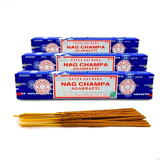Incenso Nag Champa Satya Massala Kit 3 unidades