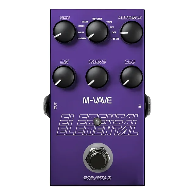 Pedal Delay 9 Delays + Modulaciones M-vave Elemental