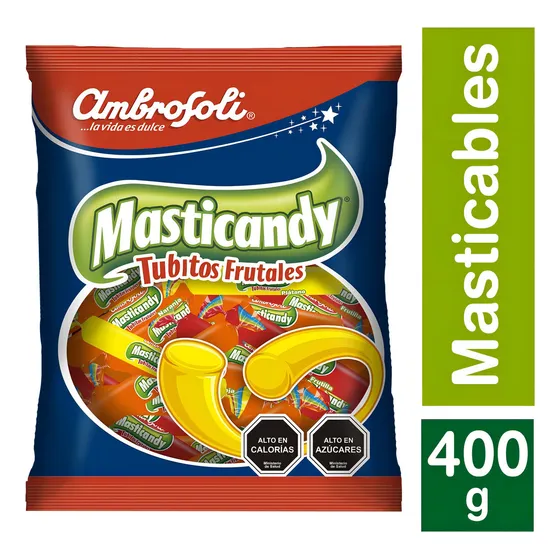 Masticables Ambrosoli Masticandy Tubitos Frutales 400 G