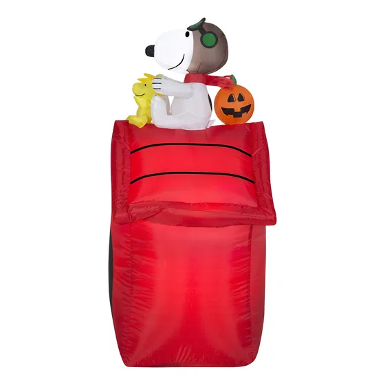 Decoración Hinchable Gemmy Airblown Snoopy Red Barron De 1,0