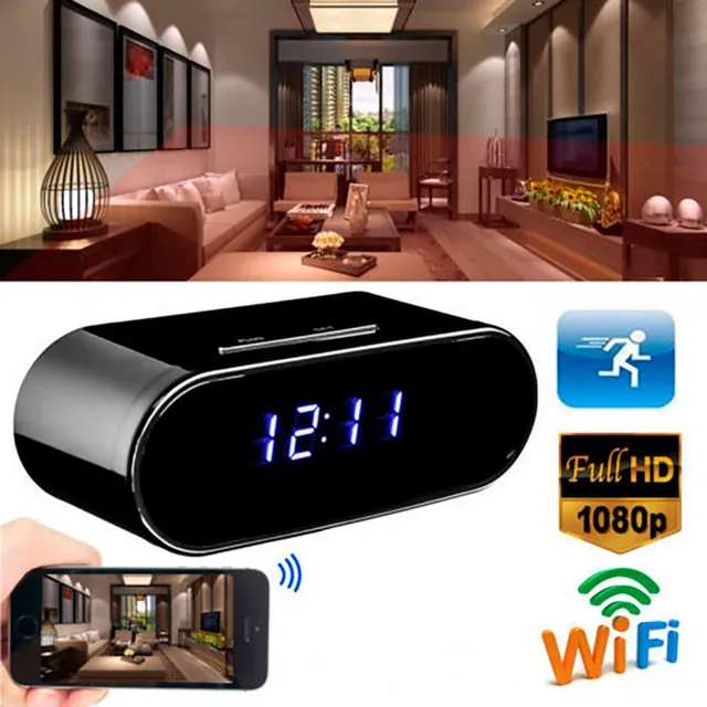 Camara Reloj Despertador Oculta Espia Wifi / 1080p Micrófono