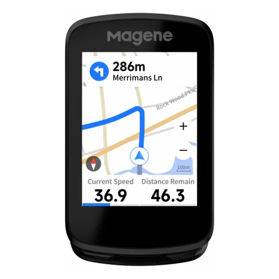 Magene Ciclocomputadora Gps C606 Smart Táctil Avant Motos Color Negro