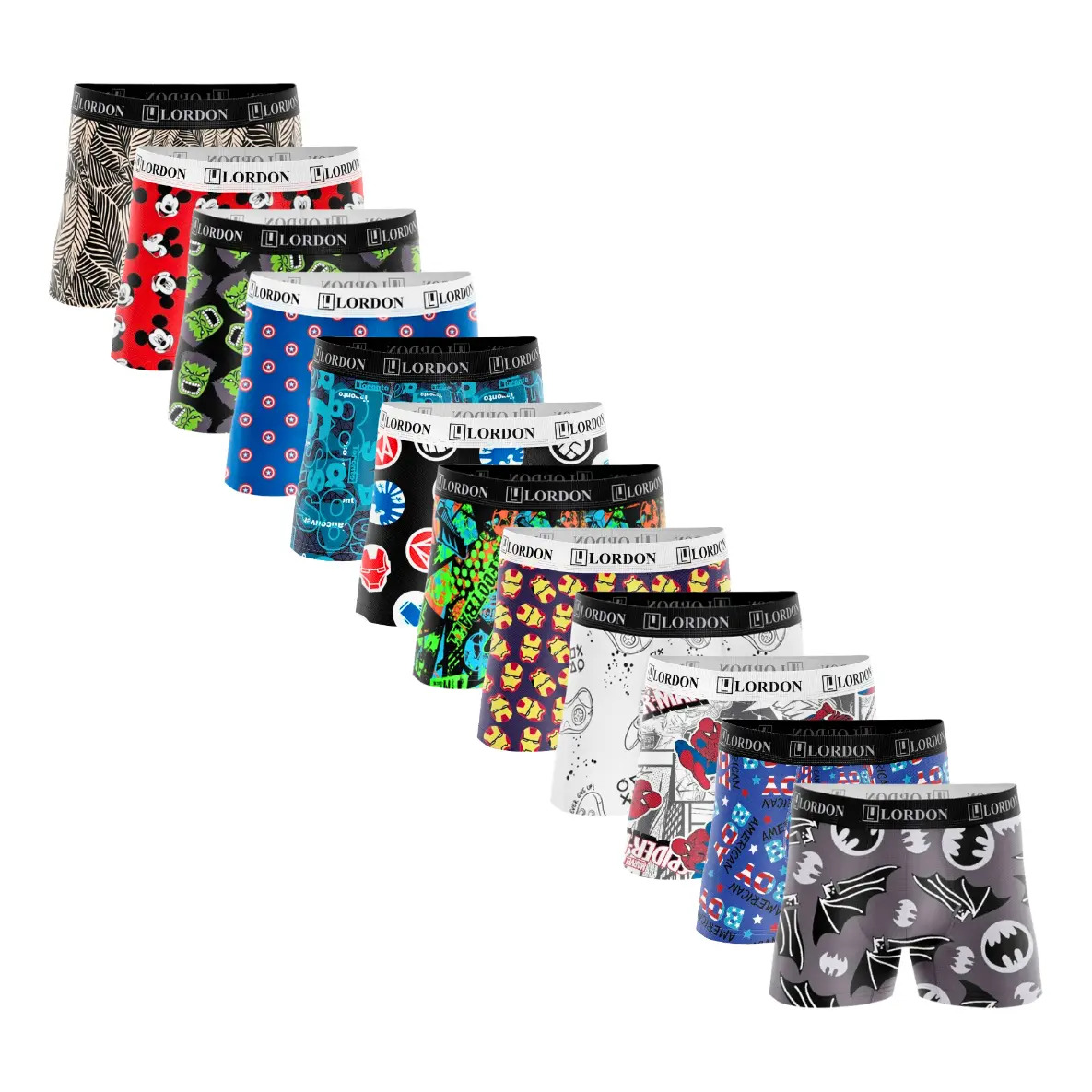 Cueca Masculina Boxer Kit 10 Infantil Juvenil Atacado Variados G (5 A 6 Anos)