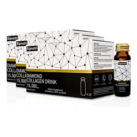 Bebida Líquida De Colágeno Sipnutri Diamond 15000 Mg 50 Ml X