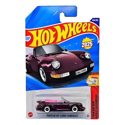 ミニカー hot wheels vintage the ones p911 turbo Carro Hot Wheels Porsche 911 Turbo Cabriolet de 2025 na Escala 1