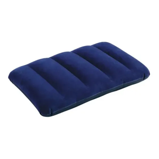 Almofada inflável de pelúcia Intex Classic, colchão de viagem e acampamento