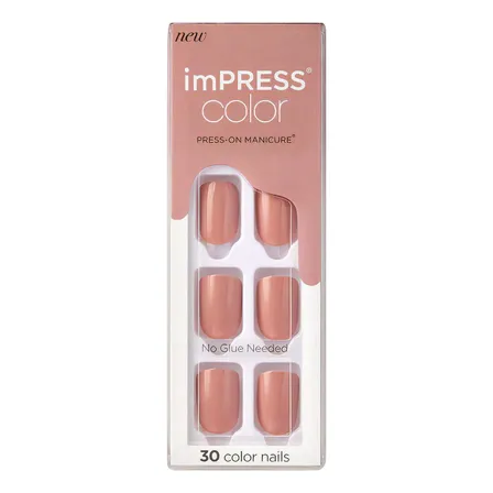 Uñas Adhesivas Kiss Impress Nails - Color, N° 010 Sandbox