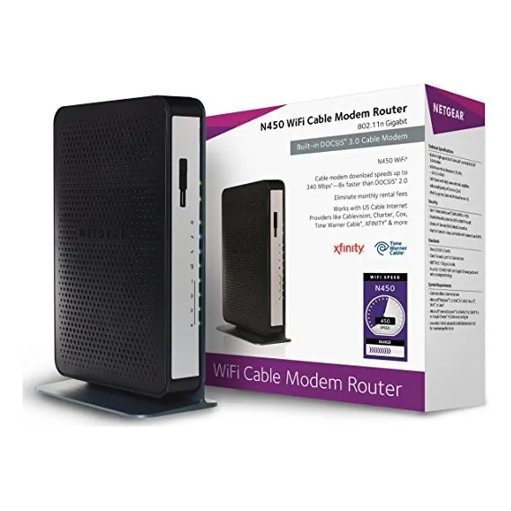 Netgear N450 (8x4) Wifi Docsis 3.0 Módem Router Por Cable (n