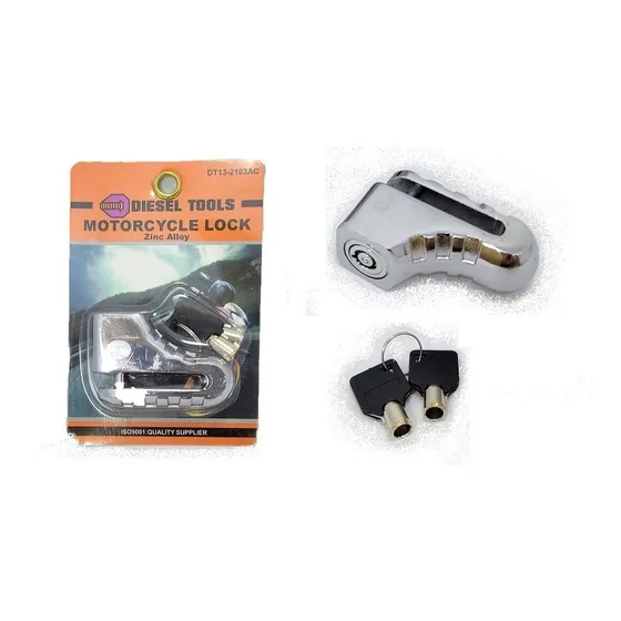 Candado De Seguridad Para Moto Llave Tubular 