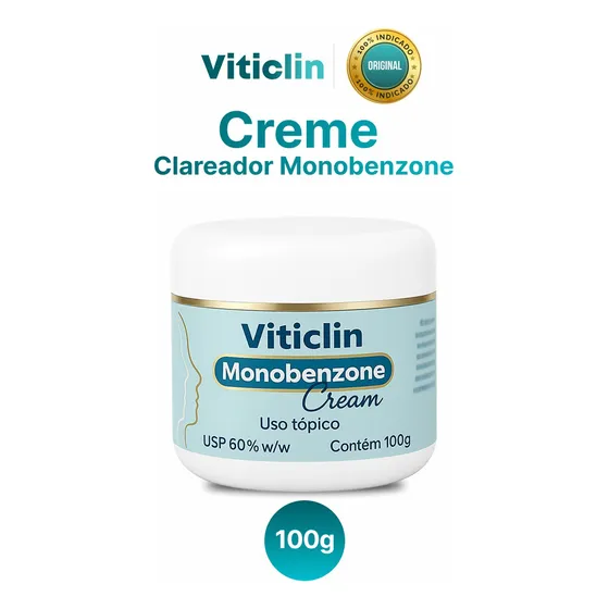 100 Gr De Creme Clareador De Pele - Monobenzona.