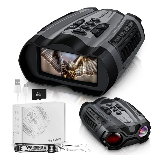 Binoculares Con Vision Nocturna Bateria Recargable 10x 32gb
