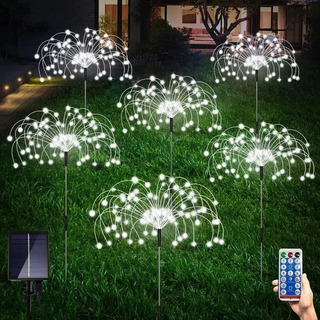 Para Paquete De 6 Luces Solares Para Fuegos Artificiales Para Paquete De 6 Luces Solares Para Fuegos Artificiales