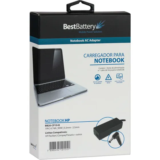 Fonte Carregador Para Notebook Hp Pavilion N5390 - 90w