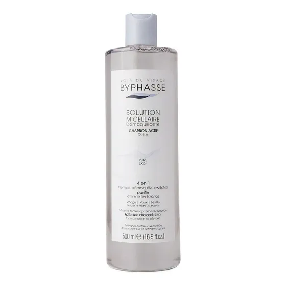 Solución Micelar Desmaquillante Con Carbón Activo 500 Ml