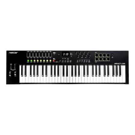 Nektar Impact Lx61 Mk3 Teclado Controlador Midi Usb 61 Teclas Preto
