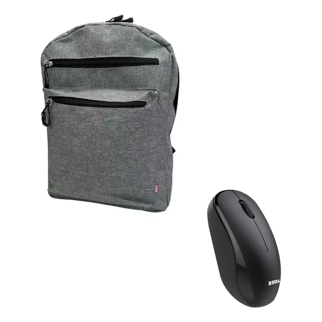 Combo Mochila Notebook Mouse Inalambrico P/ Lenovo Bgh Acer
