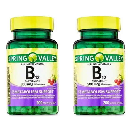 Kit De 2 Micropastillas Spring Valley De 500 Mcg De Vitamina