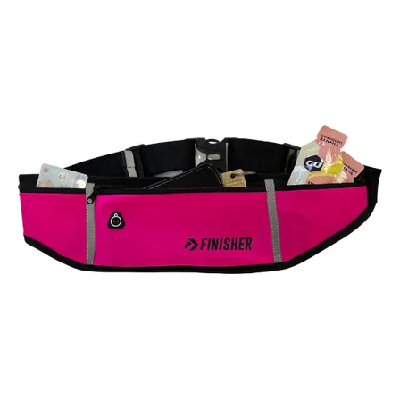 Banano Running Eliud 3 Bolsillos Fuxia Finisher Color Fucsia