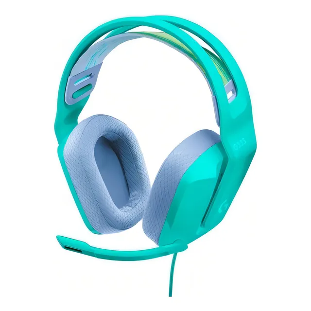 Audífonos over-ear Logitech G Series G335 981-000977, color verde menta.