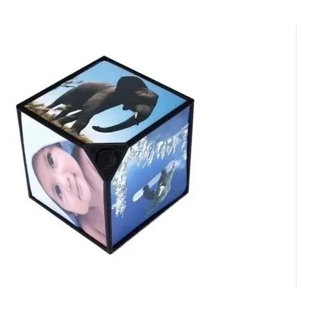 Cubo 3d Marco Giratorio 360° Automático Retrato 6 Fotografía
