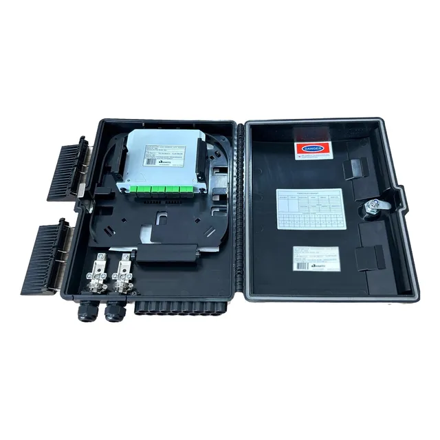 5x Cto Completa Com Splitter Box 1x8 Apc Homologada Anatel