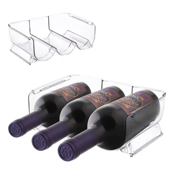 Porta Botellas Bandeja Para Botellas Refrigerador Apilables