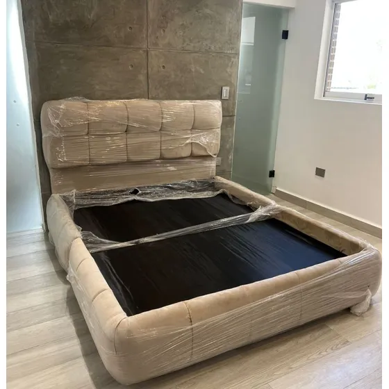 Cama Queen De Lujo, Madera De Primera, Mueblestkhome