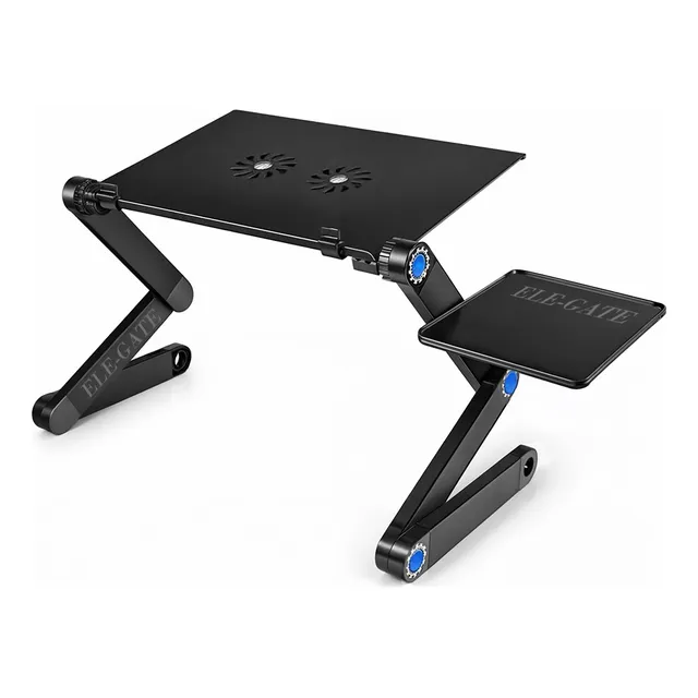 Mesa Reclinable Para Laptop Con Ventiladores Y Soporte Color Negro